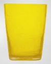 Memento 10 Oz. Tumbler Glasses, Set Of 6 In Yellow Transparent