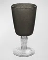 Memento 10 Oz. Wine Goblets, Set Of 6 In Black
