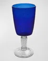 Memento 10 Oz. Wine Goblets, Set Of 6 In Blue V.