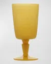 Memento 10 Oz. Wine Goblets, Set Of 6 In Yellow