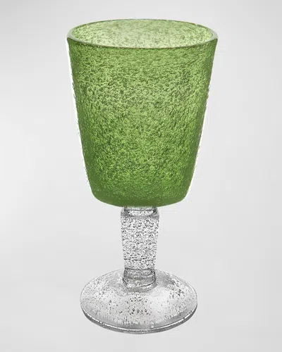 Memento 10 Oz. Wine Goblets, Set Of 6 In Lime