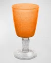 Memento 10 Oz. Wine Goblets, Set Of 6 In Mandarin