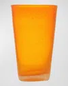 Memento 14 Oz. Highball Glasses, Set Of 6 In Mandarin