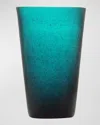 Memento 14 Oz. Highball Glasses, Set Of 6 In Petrol