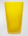 Memento 14 Oz. Highball Glasses, Set Of 6 In Yellow Transparent