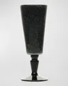 Memento 6.75 Oz. Champagne Flutes, Set Of 6 In Black Solid