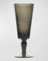 Memento 6.75 Oz. Champagne Flutes, Set Of 6 In Black Transparent