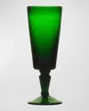 Memento 6.75 Oz. Champagne Flutes, Set Of 6 In Green