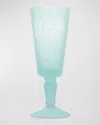 Memento 6.75 Oz. Champagne Flutes, Set Of 6 In Light Blue