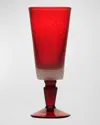 Memento 6.75 Oz. Champagne Flutes, Set Of 6 In Red