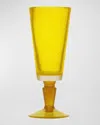 Memento 6.75 Oz. Champagne Flutes, Set Of 6 In Yellow Transparent