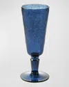 Memento Champagne Flutes, Set Of 6 In Blue