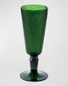 Memento Champagne Flutes, Set Of 6 In Fluteemerald