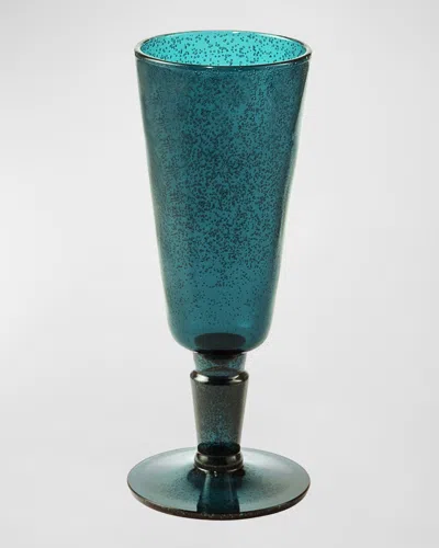 Memento Champagne Flutes, Set Of 6 In Petrol