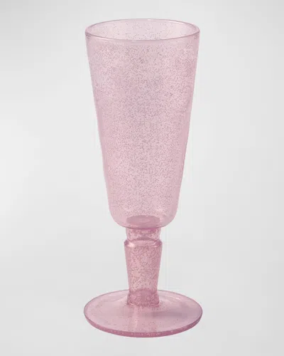 Memento Champagne Flutes, Set Of 6 In Pink