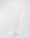 Memento Champagne Flutes, Set Of 6 In Whitetransparent