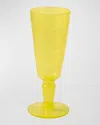 Memento Champagne Flutes, Set Of 6 In Yellowtransparent
