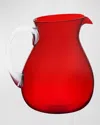 Memento Colorful Pitcher, 54 oz In Red