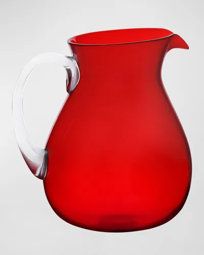 Memento Colorful Pitcher, 54 oz In Red