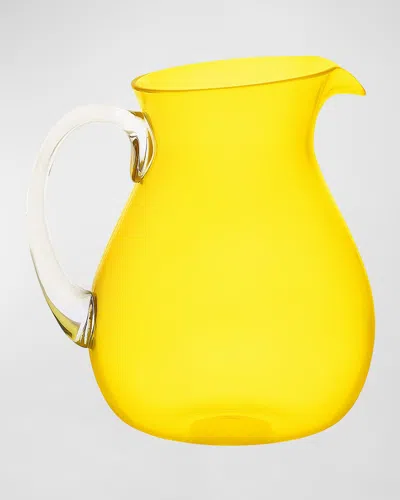 Memento Colorful Pitcher, 54 oz In Yellow