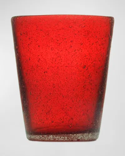 Memento Double Old-fashioned Glasses, Set Of 6 In Red