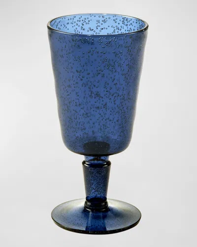 Memento Wine Goblets, Set Of 6 In Deep Blue