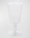 Memento Wine Goblets, Set Of 6 In White Transparent
