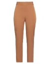 Mem.js Mem. Js Woman Pants Camel Size 4 Polyester, Elastane In Beige