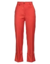 Mem.js Mem. Js Woman Pants Tomato Red Size 6 Polyester, Viscose, Elastane In Tomato Red