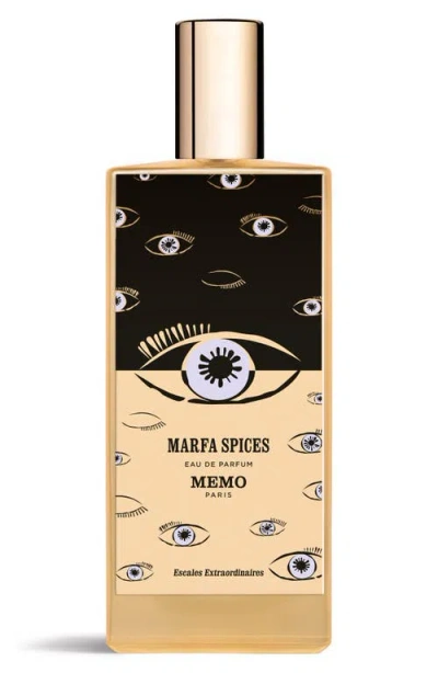 Memo Marfa Spices Eau De Parfum In No Color