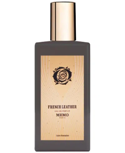 Memo Paris French Leather Eau De Parfum, 2.5 Oz. In Transparent