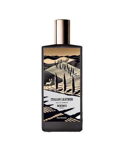 Memo Paris Italian Leather Eau De Parfum, 2.5 Oz. In Transparent