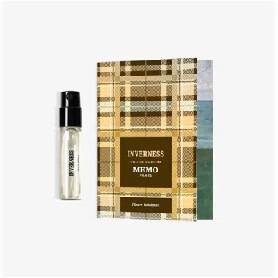 Memo Paris Unisex Inverness Edp Spray 0.05 oz Fragrances 3700458604832 In Multi