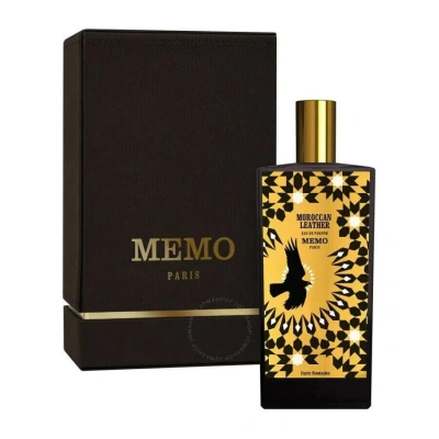 Memo Paris Unisex Moroccan Leather Edp Spray 2.5 oz (tester) Fragrances 3700458618600 In Orange