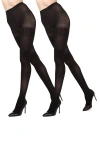 Memoi 2-pack Opaque Tights