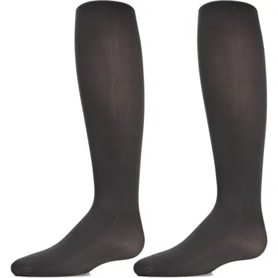 MEMOI MEMOI 2 PAIR PACK ESSENTIALS NYLON TIGHTS