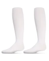 Memoi Kids'  2 Pair Pack Essentials Nylon Tights In White