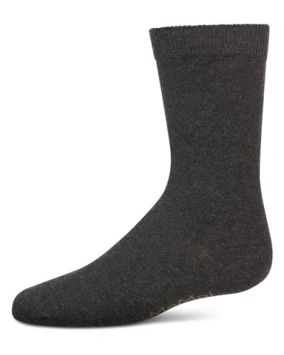 Memoi Kids'  All Over Argyle Crew Socks In Gray