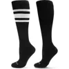Memoi Assorted 2-pack Knee High Compression Socks In Black