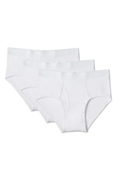 Memoi Assorted 3-pack Cool Stretch Cotton Briefs In Multi