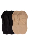 Memoi Assorted 4-pack Cushioned Liner Socks