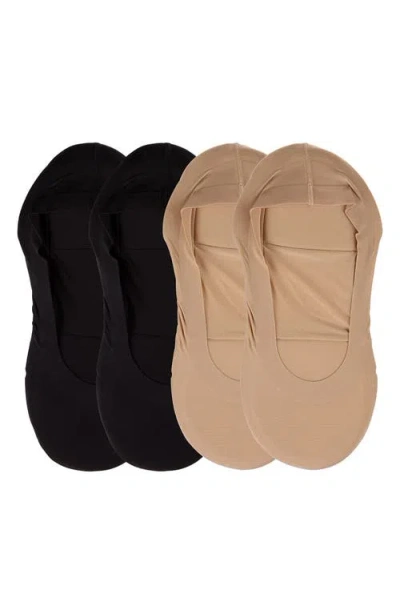 Memoi Assorted 4-pack Cushioned Liner Socks