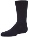 Memoi Kids'  Basic Modal Crew Socks In Blue