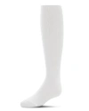 Memoi Thin Ribbed Basic Non-binding Tights In White