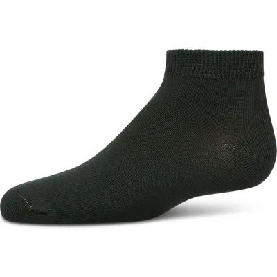 Memoi Babies'  Basic Silky-soft Gauge Ankle Sock In Black