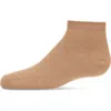 Memoi Basic Silky-soft Gauge Ankle Sock In Brown