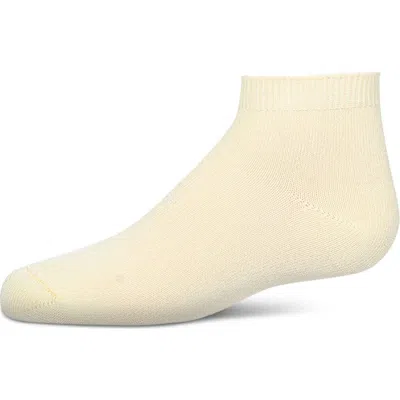 Memoi Babies'  Basic Silky-soft Gauge Ankle Sock In Neutral
