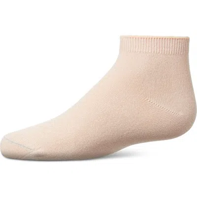 Memoi Babies'  Basic Silky-soft Gauge Ankle Sock In Neutral
