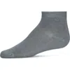 Memoi Kids'  Basic Silky-soft Gauge Ankle Sock In Gray