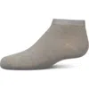 Memoi Kids'  Basic Silky-soft Gauge Ankle Sock In Gray